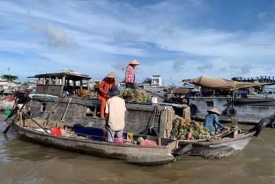 1-Day Cai Rang Floating Market-Biking & Cu Chi Tunnel Trip - Biking through rice paddies and village waterways