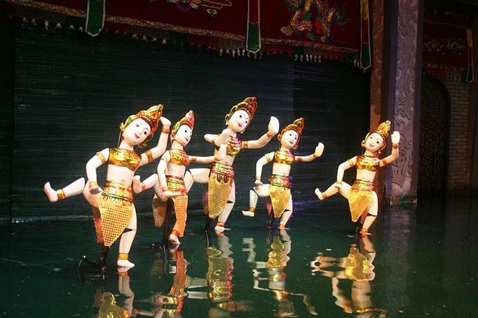 Authentic Vietnamese Dinner And Water Puppet Show - Golden Dragon Water Puppet Theater: how the show works in a pool