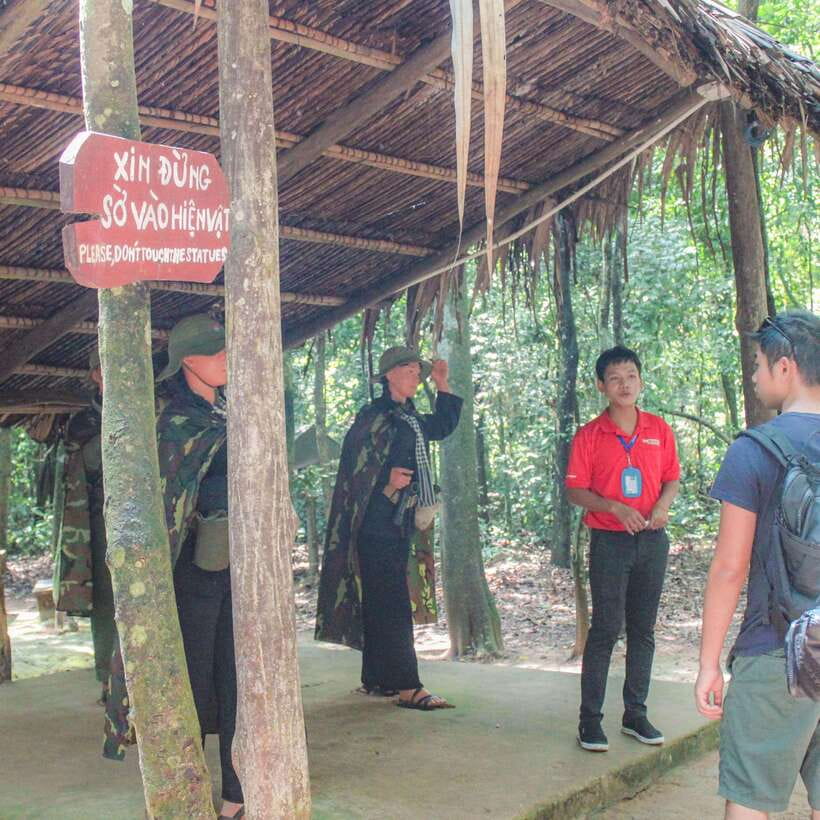 Cu Chi Tunnels Half Day Tour:Vietnam War Underground Network - Cassava with salt and special tea, plus the optional shooting range