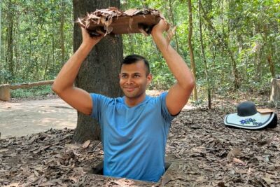 Cu Chi Tunnels tour In The Morning by DGT - Stop 2: Ben Dinh Tunnels—documentary, command center, and booby traps
