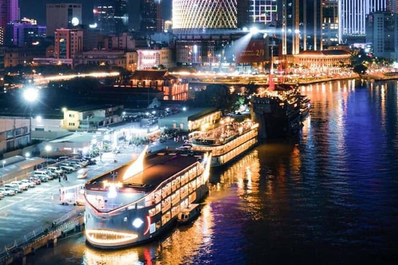 Experience Dinner On Luxury Cruise Along Saigon River - Saigon River at night: what the one-hour cruise really gives you