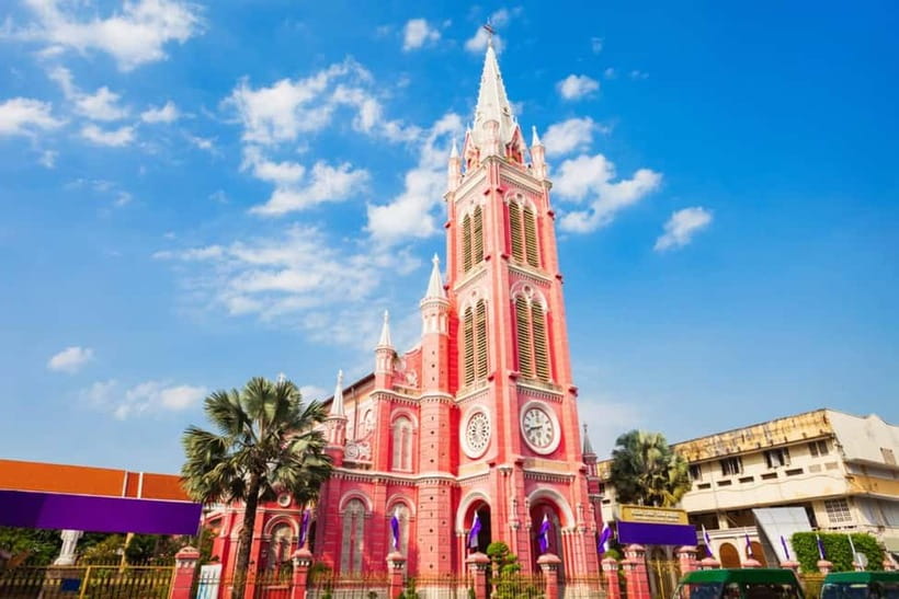 Free E-Sim Ho Chi Minh City: Pagodas and Coffee Corners Tour - Tan Dinh Church (Pink Church): The Photo You Came For