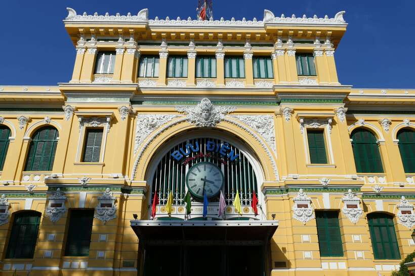From HCM: City Highlights & Chinatown Trips – Water Bus Tour - Notre-Dame Cathedral and the Saigon Central Post Office photo route