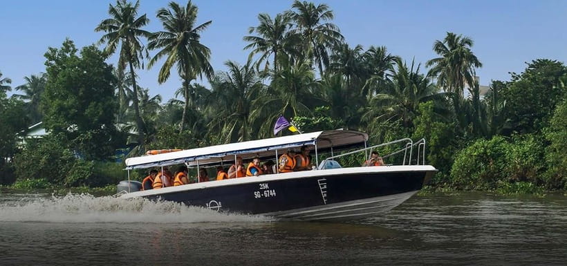 From HCM: Cu Chi Tunnels Half-Day Tour by Speedboat or Bus - Speedboat on the Saigon River: the calm start before the intensity