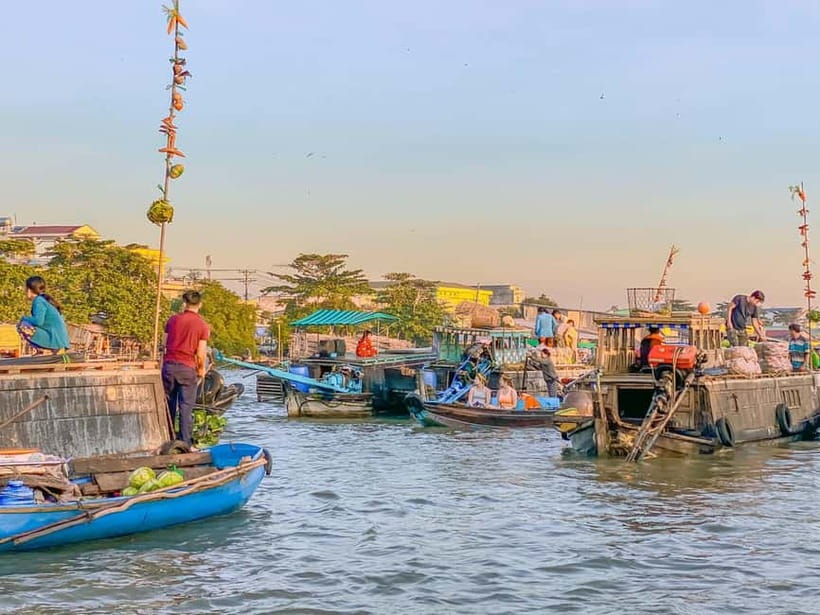 From Ho Chi Minh: Mekong Delta 3-day w Tra Su Forest - Day 3: Cái Răng floating market, Trúc Lâm Zen Monastery, and Mỹ Khánh village time
