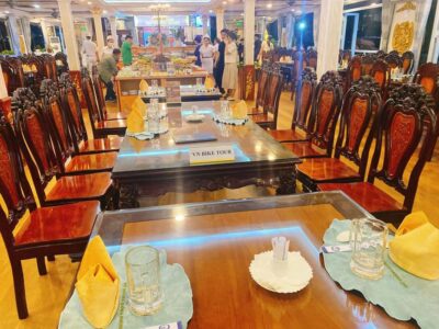 From Ho Chi Minh: Private Table Dinner on cruise Saigon - The Included Dinner: Vietnamese Classics Plus International Comfort