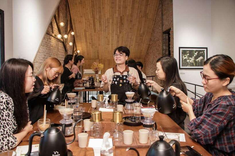 Hands-on Discovery of Vietnamese Coffee & Culture - Finding Lacàph: the purple-door coffee stop in District 1