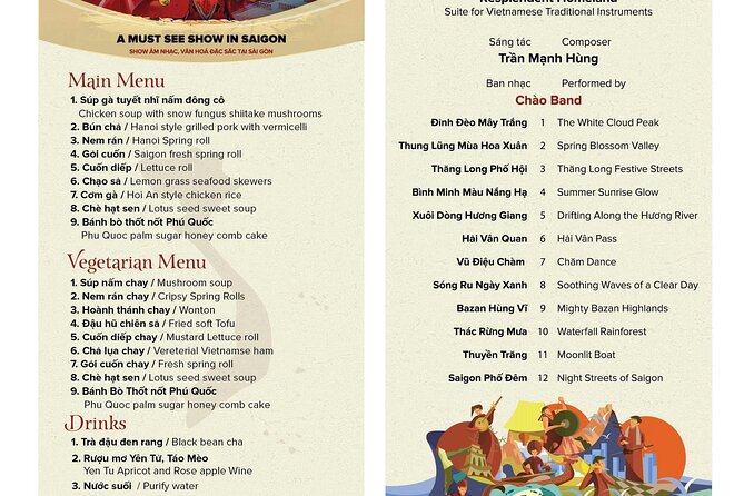 Ho Chi Minh: Chào Show with Dinner & Hotel Pickup - Getting there: hotel pickup, air-conditioned transport, and the meeting point