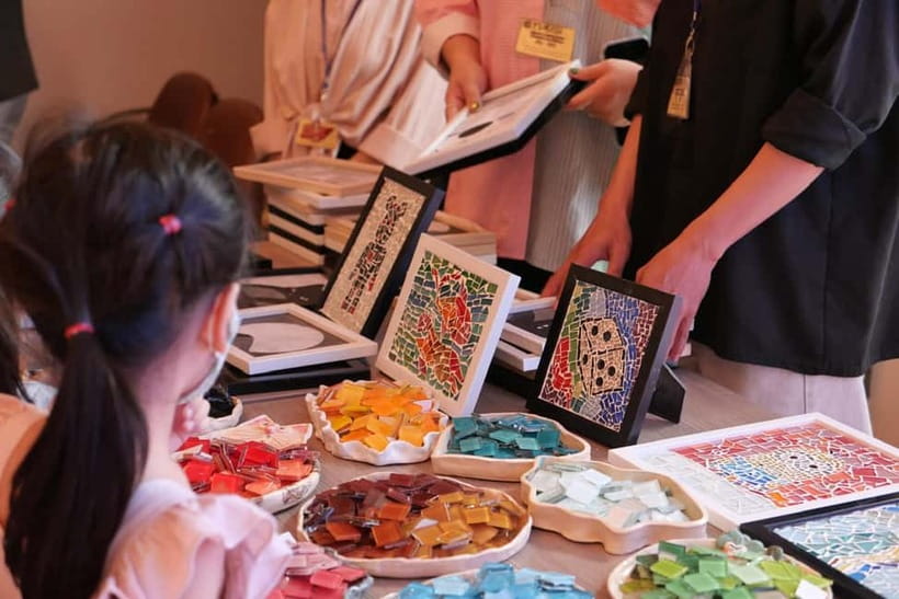 Ho Chi Minh City: Mosaic Art Workshop in a Secret Spot - The studio vibe: calm corners, soft music, and local handmade work