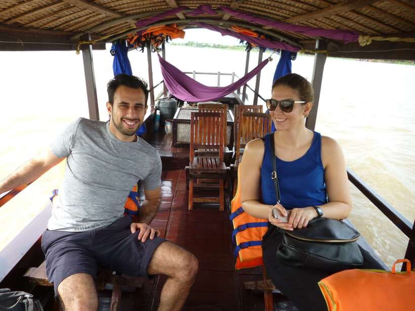 Mekong Day Tour by Car:Cai Be market, Local Island & Cycling - Sampan ride through small canals: where the Mekong feels slower