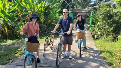 Mekong Delta Nature Private Day Trip: Bicycle-Kayak-Cano... - Cycling rice fields and reaching Xom Trau Pagoda