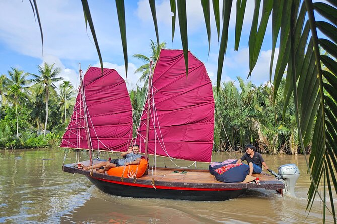 Mekong River Relaxing Sail boat cruise to Coconut Canals (1.5HRS) - Key highlights to expect on this 1.5-hour coconut canal sail