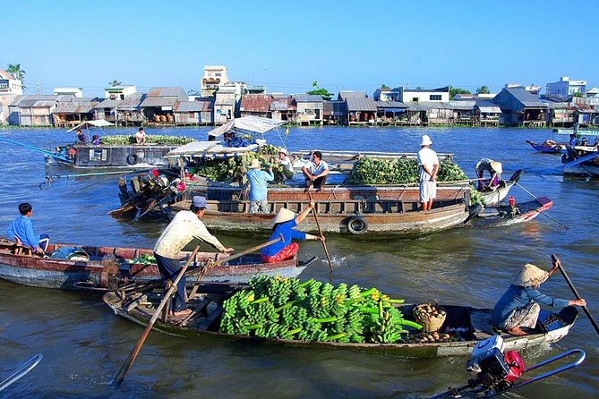 My Tho - Can Tho - Chau Doc 3 days private tour - Day 2: Bassac River Boat Trip, Cai Rang Floating Market, Vermicelli Making, Monkey Bridge, Chau Doc