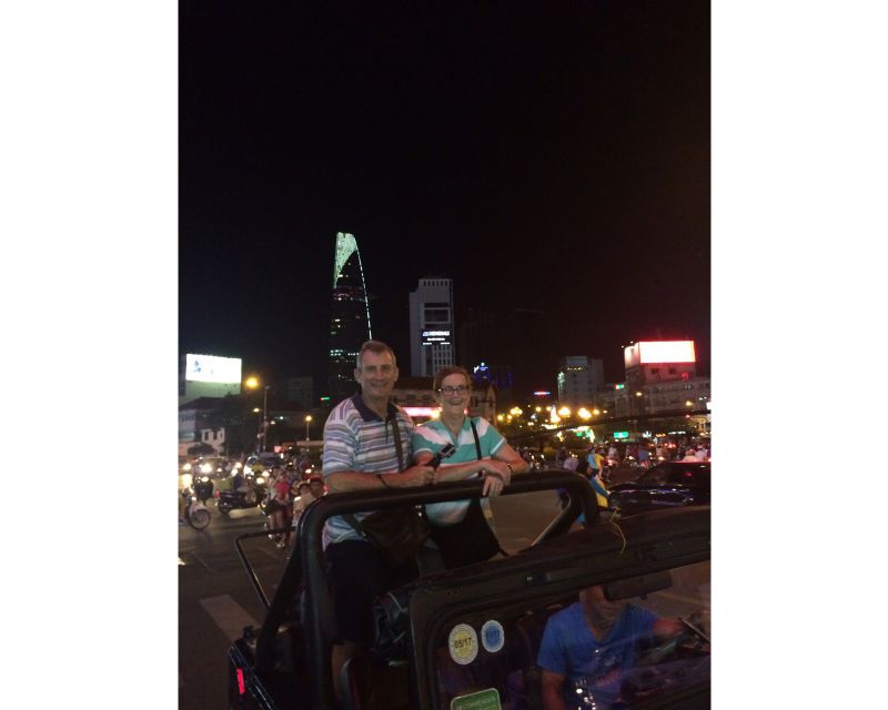 Private Jeep Tour Saigon by Night & Cruise Dinner with Music - The night drive: French-colonial Ho Chi Minh by Jeep