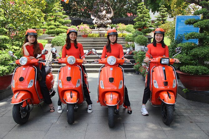 The Insider's Saigon With Female Ao Dai Riders Vespa 4,5 Hours - Cholon (Chinatown): Binh Tay Market and Thien Hau Pagoda